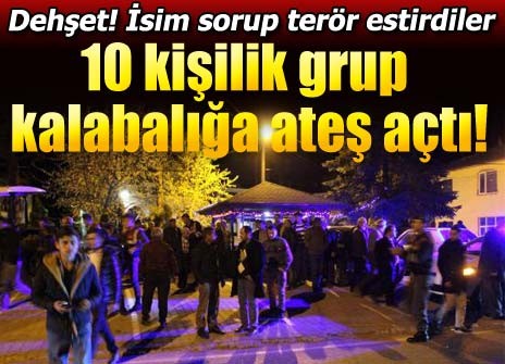 10 nəfərlik qrup kənd kafesinə hücum etdi: 1 ölü, 2 yaralı