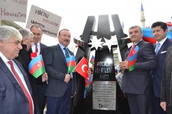 İzmitdə Xocalı abidəsi açıldı