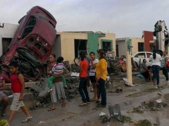 Meksikada dağıdıcı tornado: 10 ölü