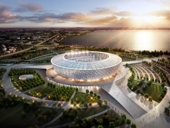 Bakı Olimpiya Stadionuna insan axını başlayıb