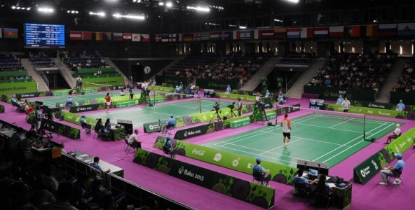 Avropa Oyunlarında badminton yarışları davam edir