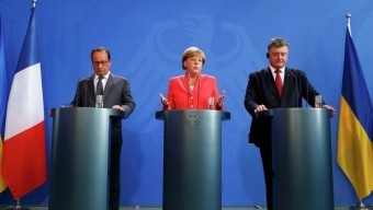 Merkel, Olland və Poroşenko bu dəfə Putinsiz toplaşdı