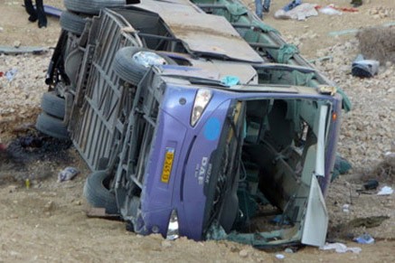 Türkiyədə polis avtobusu aşıb: 25 YARALI