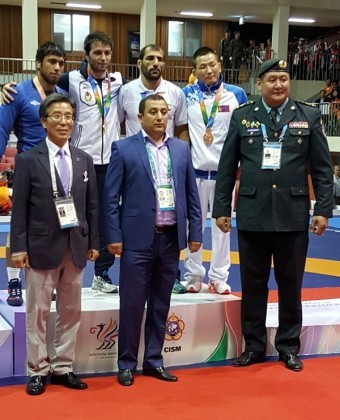 Hərbçi güləşçilərimiz beynəlxalq yarışda növbəti medal qazanıb