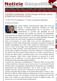 “Notizie Geopolitiche” portalı Ermənistanın təcavüzkar siyasətindən yazır