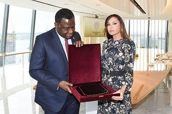 Mehriban Əliyeva BMT-nin diplomu ilə təltif edildi