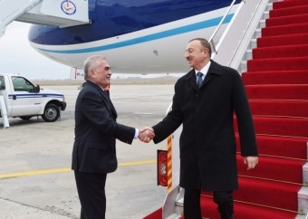 Prezident Naxçıvana gedib
