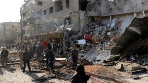 Suriyada hava zərbələri nəticəsində 64 nəfər ölüb