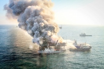 “Günəşli”də yanğının söndürülməsi və itkin düşənlərin axtarışı davam edir