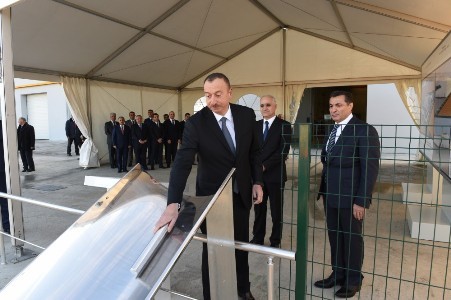 İlham Əliyev transformatorlar zavodunun açılışında
