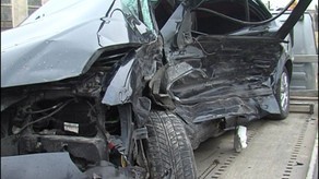 Qusarda sərnişin avtobusu qəzaya düşdü