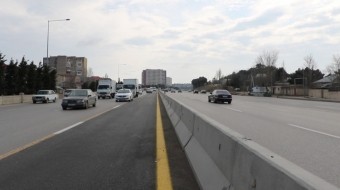 Bakının şimal girişindəki yol genişləndirilir