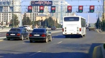 Bakının əsas prospektində sürət həddi dəyişib
