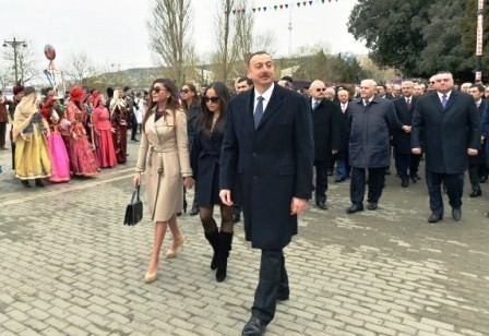 İlham Əliyev Novruz şənliyində