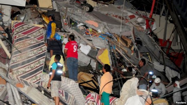 Ekvadorda zəlzələdə ölənlərin sayı 507-a çatdı