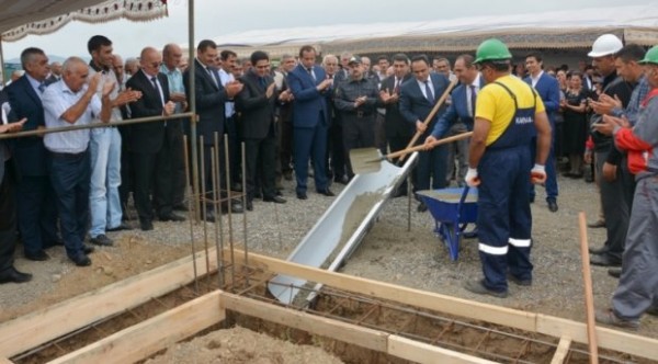 Ağstafada yeni sənaye parkının təməli qoyulub