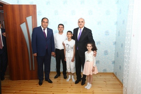 Balakən rayonunda Qarabağ müharibəsi əlillərinə  yeni fərdi yaşayış evləri verilib