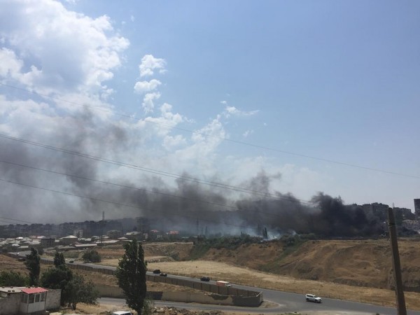 Bakıda güclü yanğın olub - FOTO