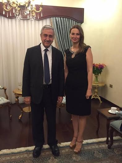 Qənirə Paşayeva prezident Mustafa Akıncıyla görüşüb