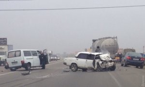 Bakıda mikroavtobus “Jiquli“ ilə toqquşdu