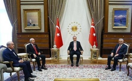 Böyük görüş başladı: Ərdoğan liderləri qəbul edir
