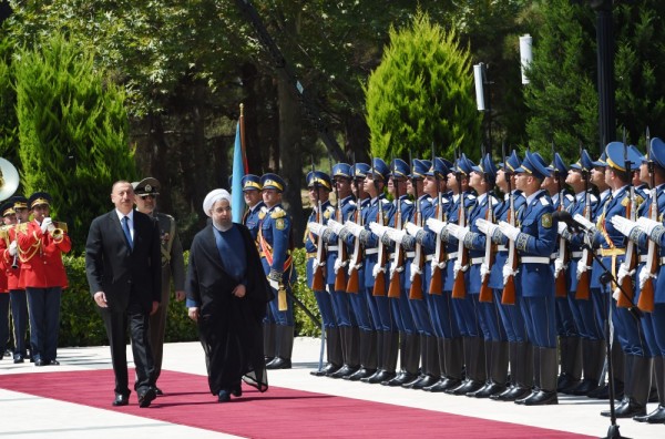 İran Prezidentinin rəsmi qarşılanma mərasimi olub