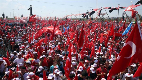 İstanbulda çoxmilyonlu mitinq keçirilir - FOTO