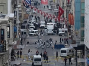 Taksimdə partlayış həyəcanı