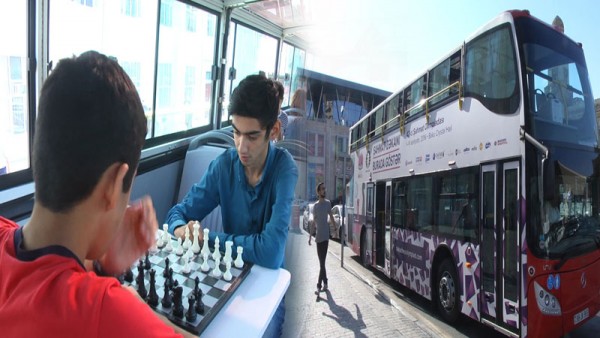 Bakıda Şahmat avtobusu - REPORTAJ