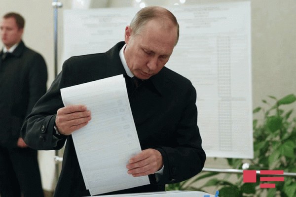 Rusiya prezidenti Vladimr Putin səs verib - FOTO