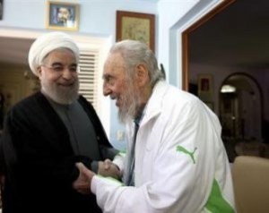 İran prezidenti Kubada Fidel Kastro ilə görüşdü