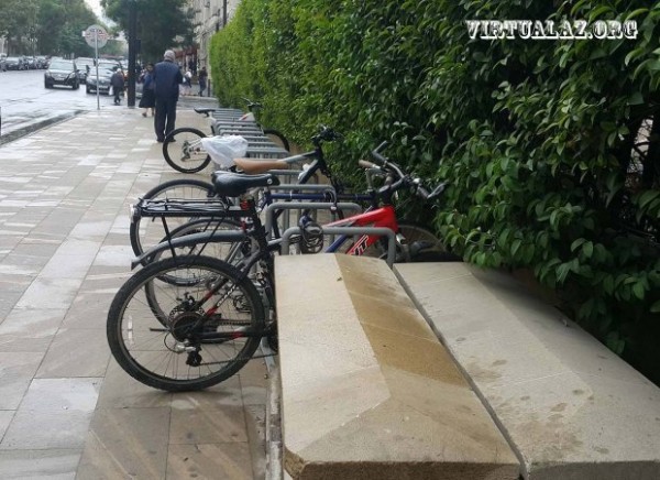 Bakıda velosiped dayanacaqları quraşdırılır