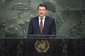 Latviya prezidenti BMT-də Qarabağdan danışdı