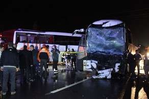 Türkiyədə iki avtobus toqquşub: 68  yaralı