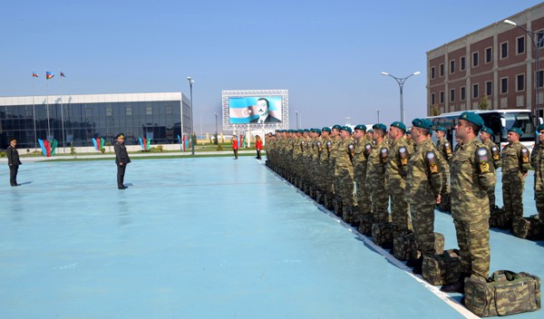 Azərbaycan sülhməramlılarının bir qrupu Əfqanıstana yola salındı