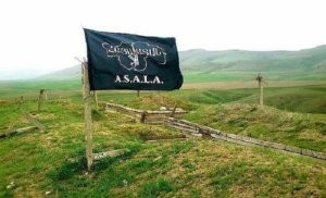 Terrorçuların bayrağı Qarabağda