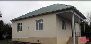 Aprel döyüşlərində şəhid olmuş əsgərin ailəsinə fərdi yaşayış evi tikilib -FOTOLAR