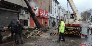Cənubi Azərbaycanda güclü tufan bir sıra fəsadlar törədib