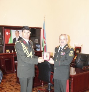 Arzu Rəhimov Türkiyənin hərbi attaşesi ilə görüşüb