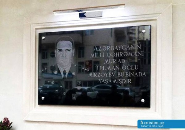 Milli Qəhrəman Murad Mirzəyevin xatirəsi əbədiləşdirildi -FOTOLAR