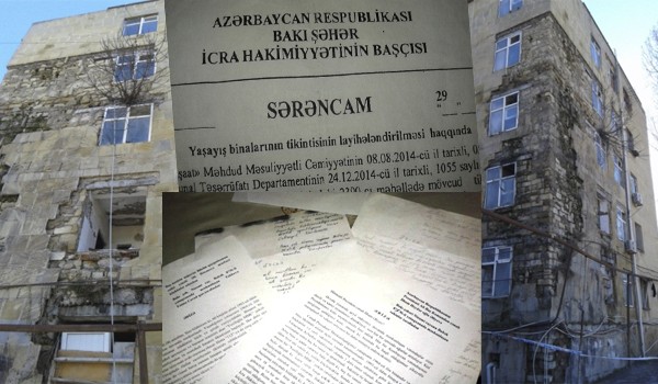 Tikinti şirkəti pul qazanır, köçkünlərin həyatı isə təhlükədədir - Babək prospekti 87 ünvanından reportaj - FOTO