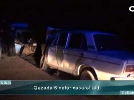 Cəlilabadda dəhşətli qəza: 6 yaralı