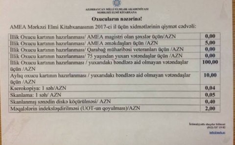 Azərbaycanda 5 manatlıq xidmət 100-ə qaldırıldı - Rəsmi açıqlama