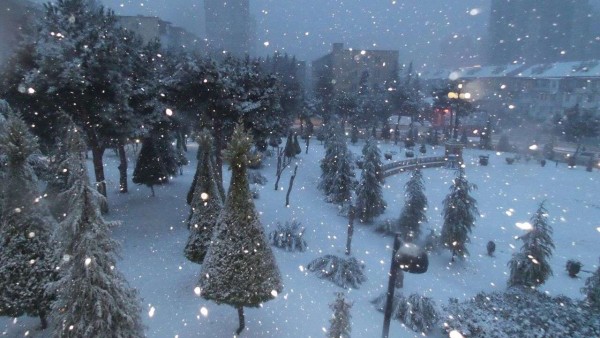 Bakıda qış etüdləri