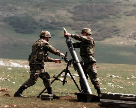 Ermənilər mövqelərimizi iriçaplı pulemyot və minaatanlardan atəşə tutdu