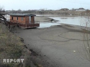 Salyanda Kürün səviyyəsi aşağı düşüb, bəzi nasoslar quruda qalıb