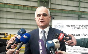 Nazir: “Bakı Beynəlxalq Dəniz Ticarət Limanının tikintisi bu il bitməlidir“