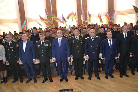 Kürdəmirdə “Vətənin müdafiəsinə hazıram!” adlı tədbir keçirilib