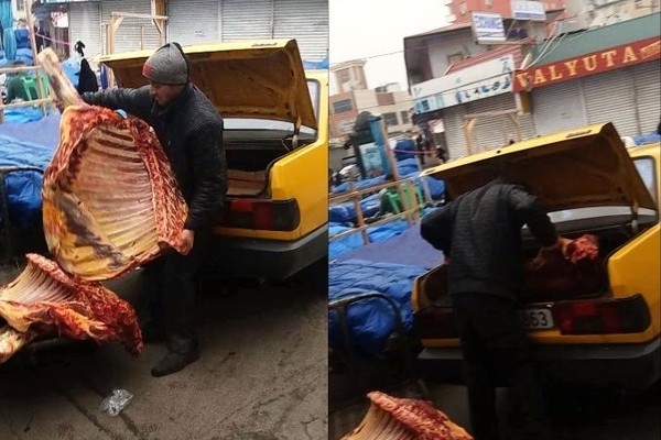 “8-ci kilometr” bazarında murdar ət satışı ilə bağlı ŞOK VİDEO, FOTOLAR