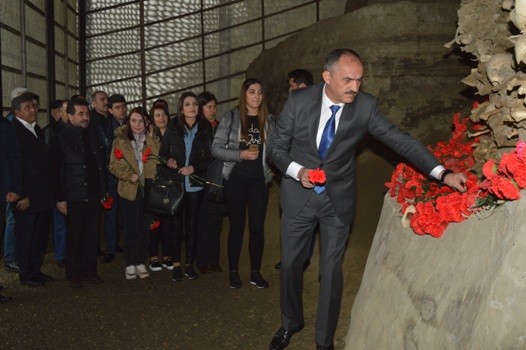 Quba Soyqırımı Memorial Kompleksi ziyarət edildi -FOTOLAR